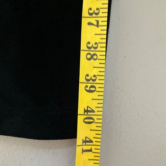 VTG Chicos Sz Large Black Velvet Pull-On Pants Short Wide Leg - Picture 11 of 13